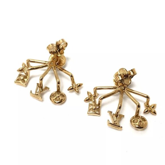 LOUIS VUITTON Pierce-Cruiser Pearl accessories Pierce Metal Gold/White - Picture 3 of 9